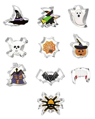MOPZIJA 10PCS Halloween Cookie Cutter Set