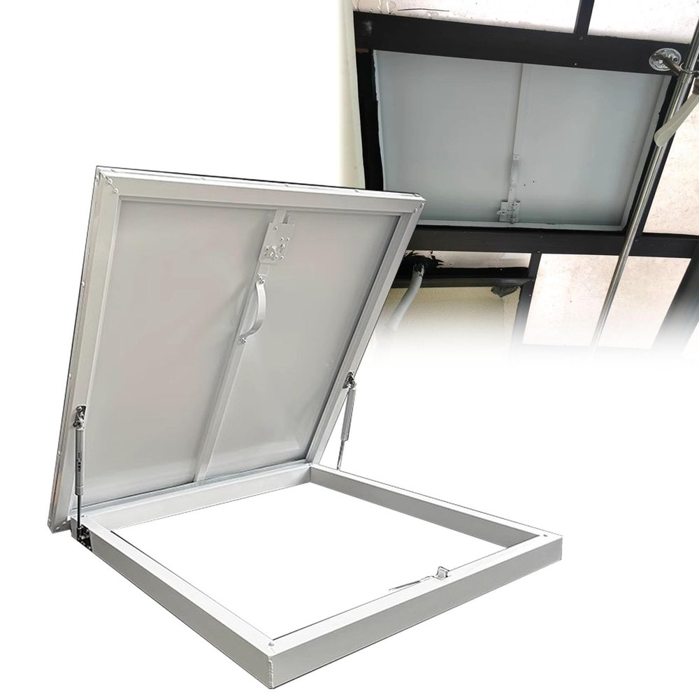 WhamtL Roof Hatch Cover, Roof Hatch Safety Door, Sealed Roof Access Cover, Heavy-Duty Design, Building Roof Access Hatch for Maintenance (95 x 80 cm / 37.4 x 31.5 in)