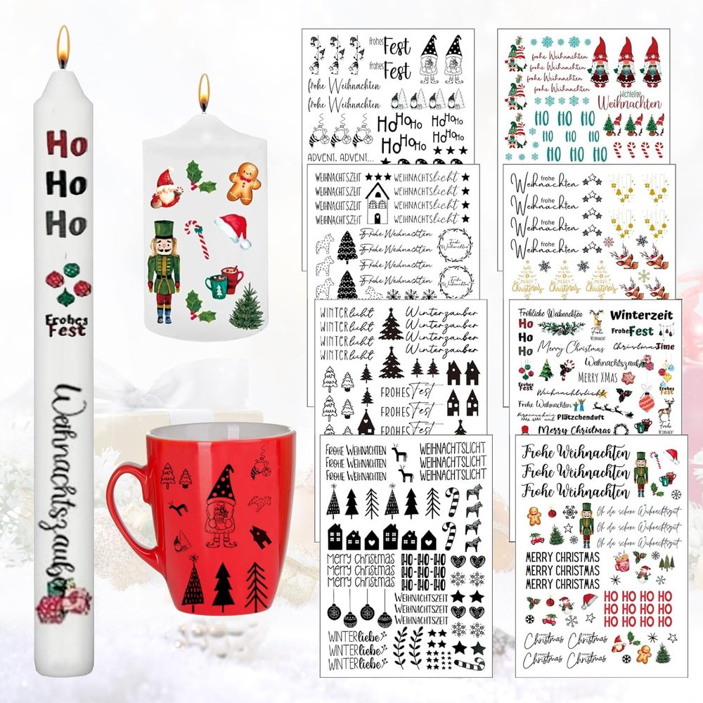 8 Christmas Candle Tattoos