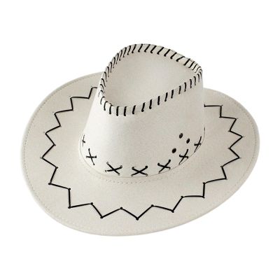 Nlaayong Cowboy Hat for Kids, Western Hat for Boys and Girls, Wide Brim Felt Fedora Jazz Hat, Oktoberfest