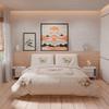 Petti Artigiani Italiani King-Size Duvet Cover Set, 260 x 240 cm, Beige Bow view 3