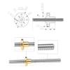T8 Trapezoidal Lead Screw, Stainless Steel with Copper Nut, 900 mm view 2