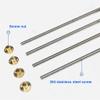 T8 Trapezoidal Lead Screw, Stainless Steel with Copper Nut, 900 mm view 3