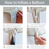 Sanu Belle Heart Foil Balloons 2 Pack Rose Gold 24 Inch view 3