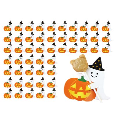 Halloween Lollipop Card - Ghost Pumpkin Lollipop Holder, 50 pcs