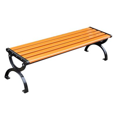 3-Seat Outdoor Garden Bench, Weather-Resistant Solid Wood Slat Design