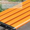 3-Seat Outdoor Garden Bench, Weather-Resistant Solid Wood Slat Design view 4