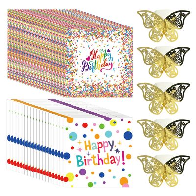 BIFHIG 40th Birthday Party Napkins with 5 Napkin Rings