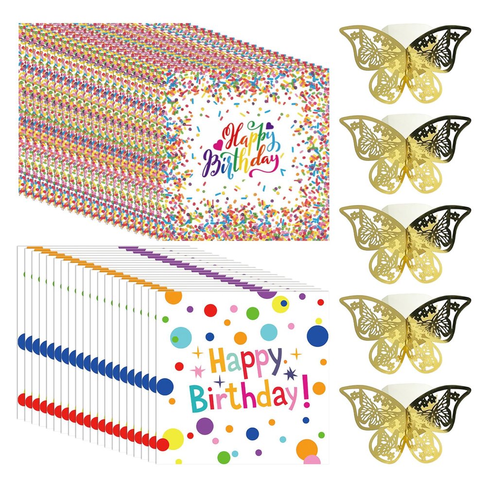 BIFHIG 40th Birthday Party Napkins with 5 Napkin Rings