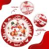 Bigqin Christmas Tree Skirt, 120cm Red view 2