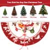 Bigqin Christmas Tree Skirt, 120cm Red view 3