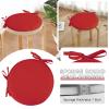 Generic Seat Cushion with Ties - 30x30 cm (Wine) view 4