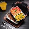 1500 ml Stainless Steel Double-Layer Lunchbox with Compartments view 4