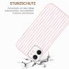 Yirlbey Pink and White Striped Case for iPhone 12 mini view 4