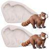 Animal Fondant Molds, Washbear Chocolate Molds, Forest Silicone Molds - 2-Piece Set view 1