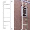 Window Well Ladder for 3.3- to 10-Foot-High Entrances, Heavy-Duty Wrought-Iron Wall-Mount view 1