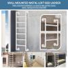 Window Well Ladder for 3.3- to 10-Foot-High Entrances, Heavy-Duty Wrought-Iron Wall-Mount view 4
