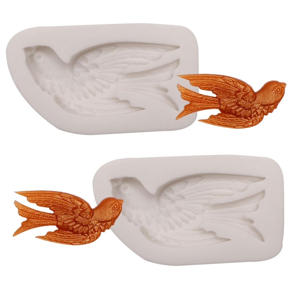 Swallow Silicone Fondant Molds - 2 Piece Set
