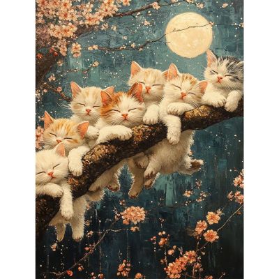RICUVED Cat Diamond Painting 30x40cm