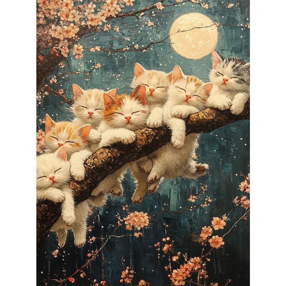 RICUVED Cat Diamond Painting 30x40cm