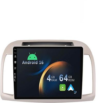YUNTX [2+64G] Android 15 Car Stereo for Nissan March Micra K12 2002-2010 [Built-in CarPlay/Android Auto/GPS] 9-inch IPS Touchscreen, Steering Wheel Control, MirrorLink, Bluetooth 5.0, Wi-Fi, USB, Camera