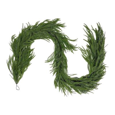 Christmas Pine Garland, Decorative Hanging Real-Touch Holiday Decor