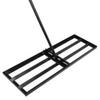 ADGO Lawn Leveling Rake, 90 x 30 cm, Black Metal, Handle Not Included view 3