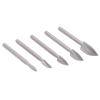 Wood Carving Bits, 3-Flute HSS Engraving Cutters, 5-Piece Set, 3 mm view 2