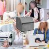 Lastdaytime Storage-Friendly Gray Overlock Sewing Machine Cover view 4