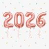 2026 XXL Rose Gold Foil Balloon Set view 1