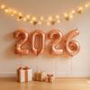 2026 XXL Rose Gold Foil Balloon Set view 3