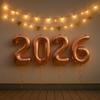 2026 XXL Rose Gold Foil Balloon Set view 4