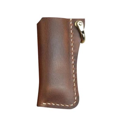 Leather Lighter Sleeve Keychain Holder