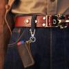 Leather Lighter Sleeve Keychain Holder view 2
