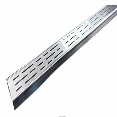 10-Pack Stainless Steel Garden Drainage Grates, Trench Drain Sets for Outdoor Driveways and Yards (20 cm x 5 cm x 1 m)