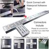 10-Pack Stainless Steel Garden Drainage Grates, Trench Drain Sets for Outdoor Driveways and Yards (20 cm x 5 cm x 1 m) view 4