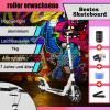 GHBXJX Adult Scooter, 330 lb Capacity, Adjustable Handlebar, Disc & Rear Brakes, Dual Suspension, Foldable, Black view 2