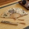 Foldable Hand Fan for Women, Wedding Performance Fan view 3