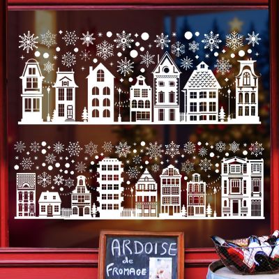 Christmas Window Stickers, 9 pcs Self-Adhesive Snowflakes