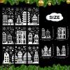 Christmas Window Stickers, 9 pcs Self-Adhesive Snowflakes view 2
