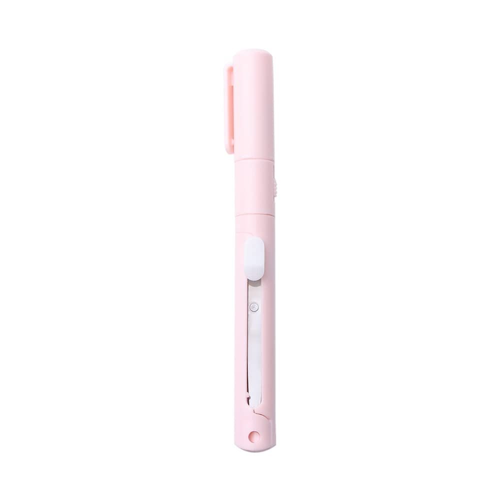 2-in-1 Folding Scissors with Art Cutter (Pink)