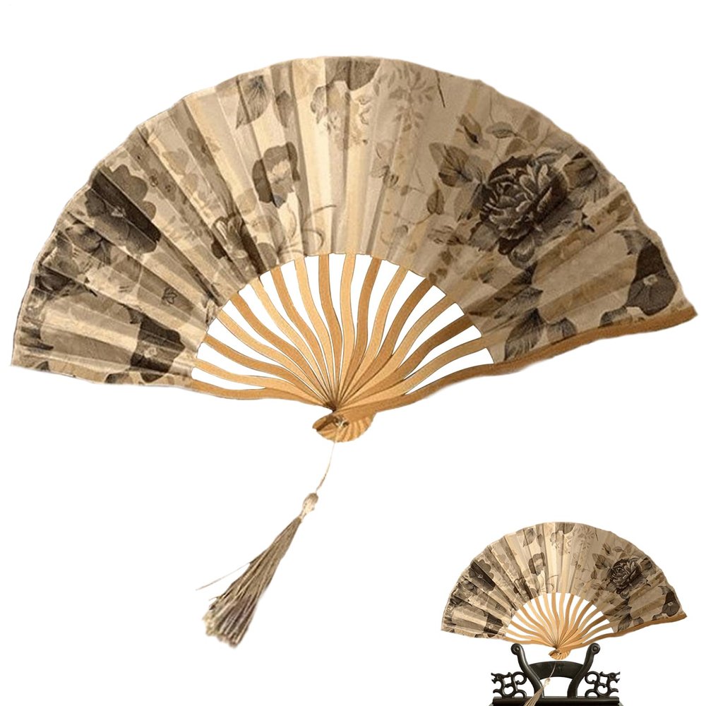 Zqkimzi Folding Hand Fan - Chinese Style Portable Cooling Accessory