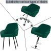 Stylish Velvet Stretch Dining Chair Cover with Curved Backrest view 3