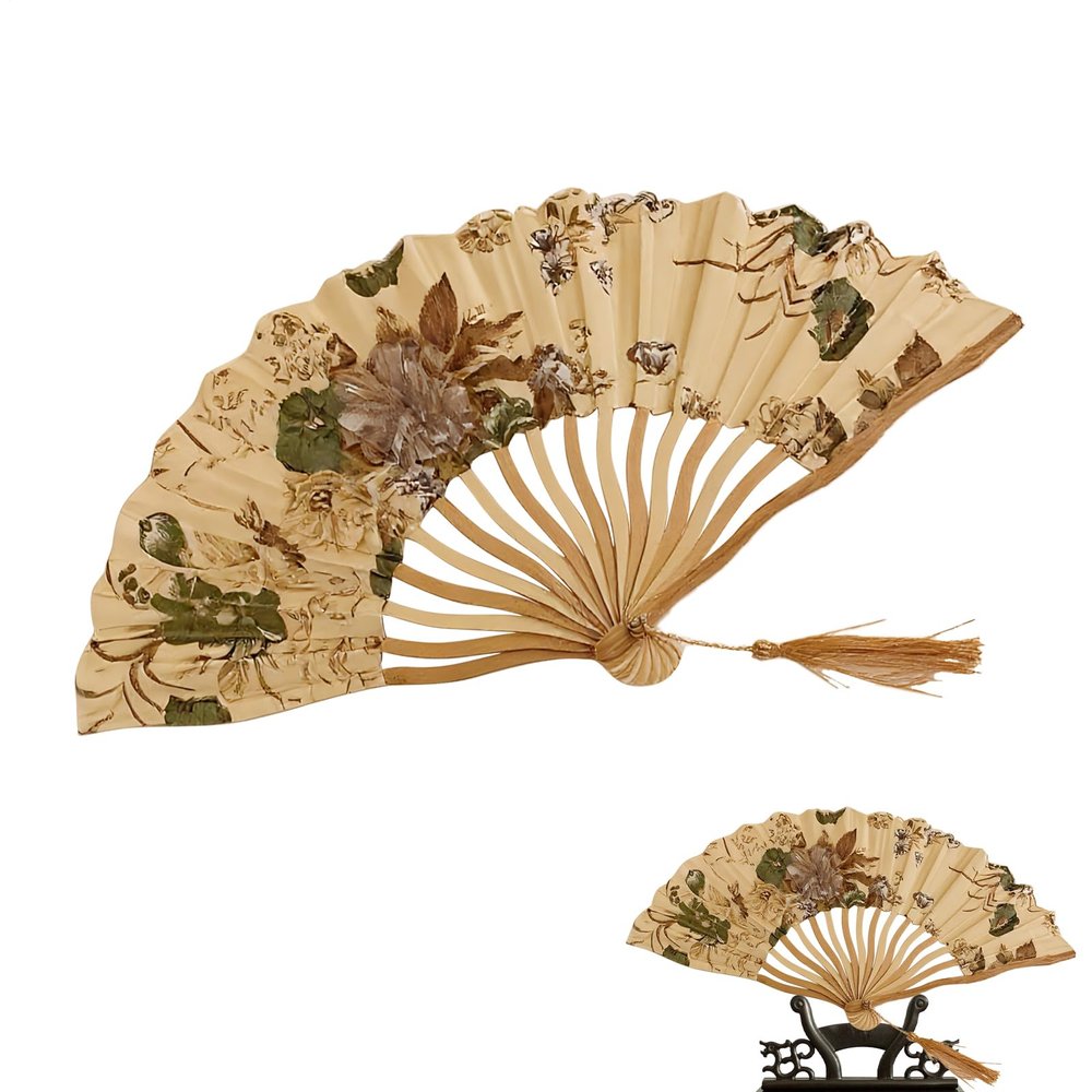 Foldable Hand Fan, Classic Retro Style