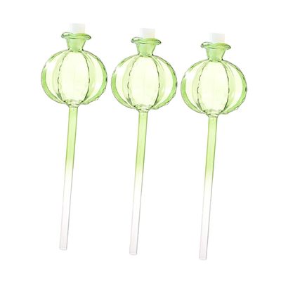 Toyvian 3-Pack Self-Watering Glass Globes for Houseplants and Cacti