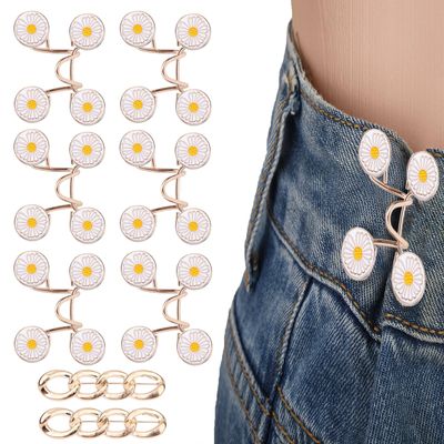 8 Set Waistband Buttons Pins, Decorative Clips