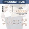 8 Set Waistband Buttons Pins, Decorative Clips view 2