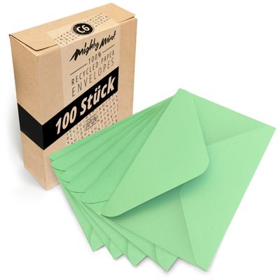 Japun Envelopes (100 pcs) – DIN C6, 162 x 114 mm, Mint Green