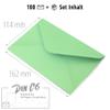 Japun Envelopes (100 pcs) – DIN C6, 162 x 114 mm, Mint Green view 2
