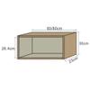 White Wall Cabinet with Glass Door, Aluminum Alloy, for Kitchen and Bathroom, Space-Saving Wall-Mounted Storage, 60 x 30 x 25 cm view 3